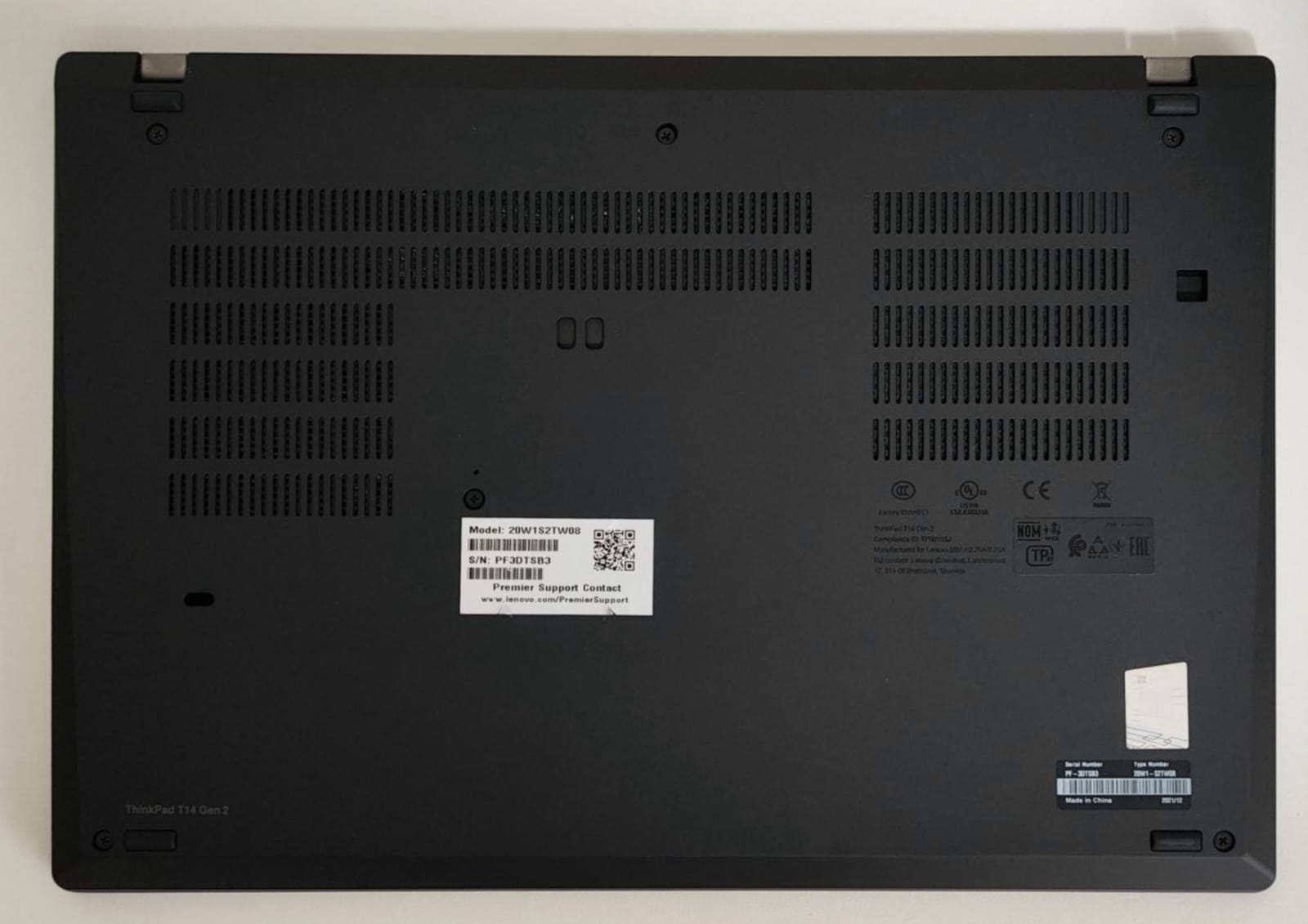 Ноутбук Lenovo ThinkPad T14 Gen 2, i5-1145G7, 24 ГБ, SSD 512 ГБ